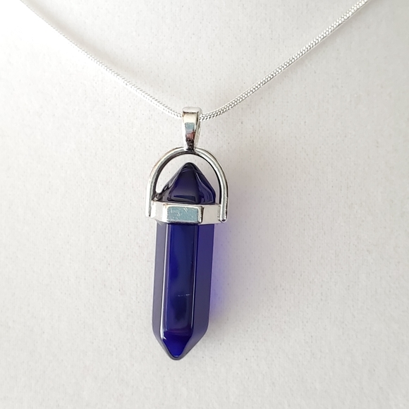 Purple Amethyst 20"\ .925 Sterling Silver Necklace - Picture 4 of 6